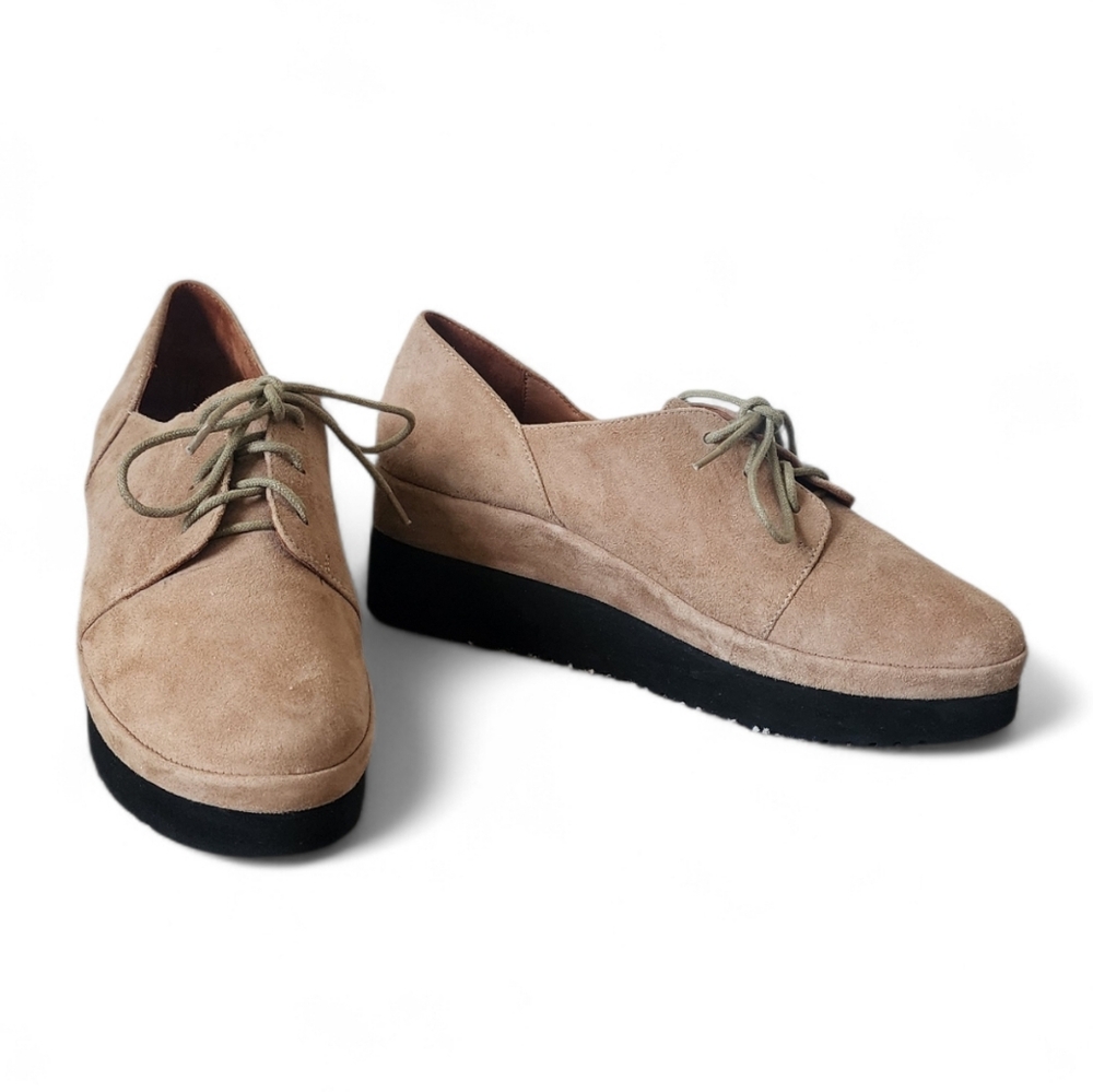 l'amour des pieds Leather Suede Slip On Shoes Sz 9 - Picture 2 of 5